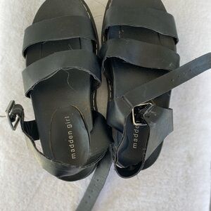 Madden Girl Strappy Black Sandals